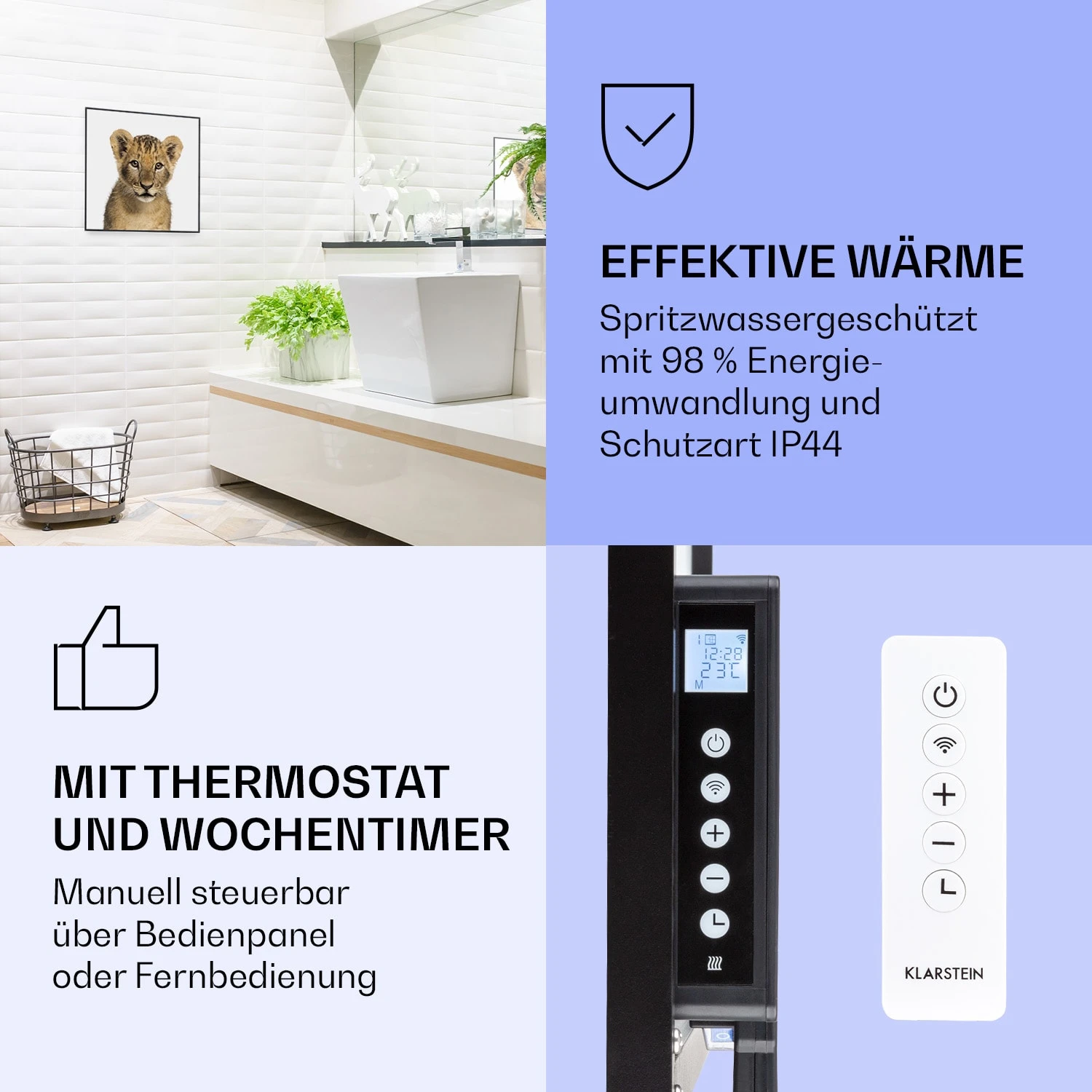 Wonderwall Air Art Smart Infrarotheizung Löwe 60x60cm 350W Wonderwall Air Art Smart Infrarotheizung Löwe 60x60cm 350W -Klarstein Verkaufs 10037833 de 0004 logo