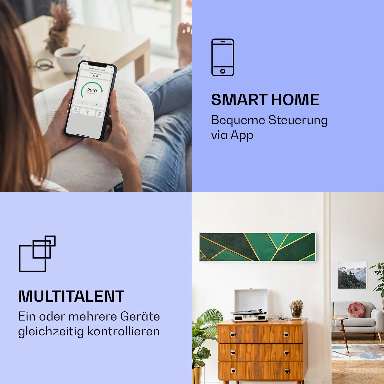 Wonderwall Air Art Smart Infrarotheizung Grüne Linie 120x30cm 350W Wonderwall Air Art Smart Infrarotheizung Grüne Linie 120x30cm 350W -Klarstein Verkaufs 10037846 de 0002 logo