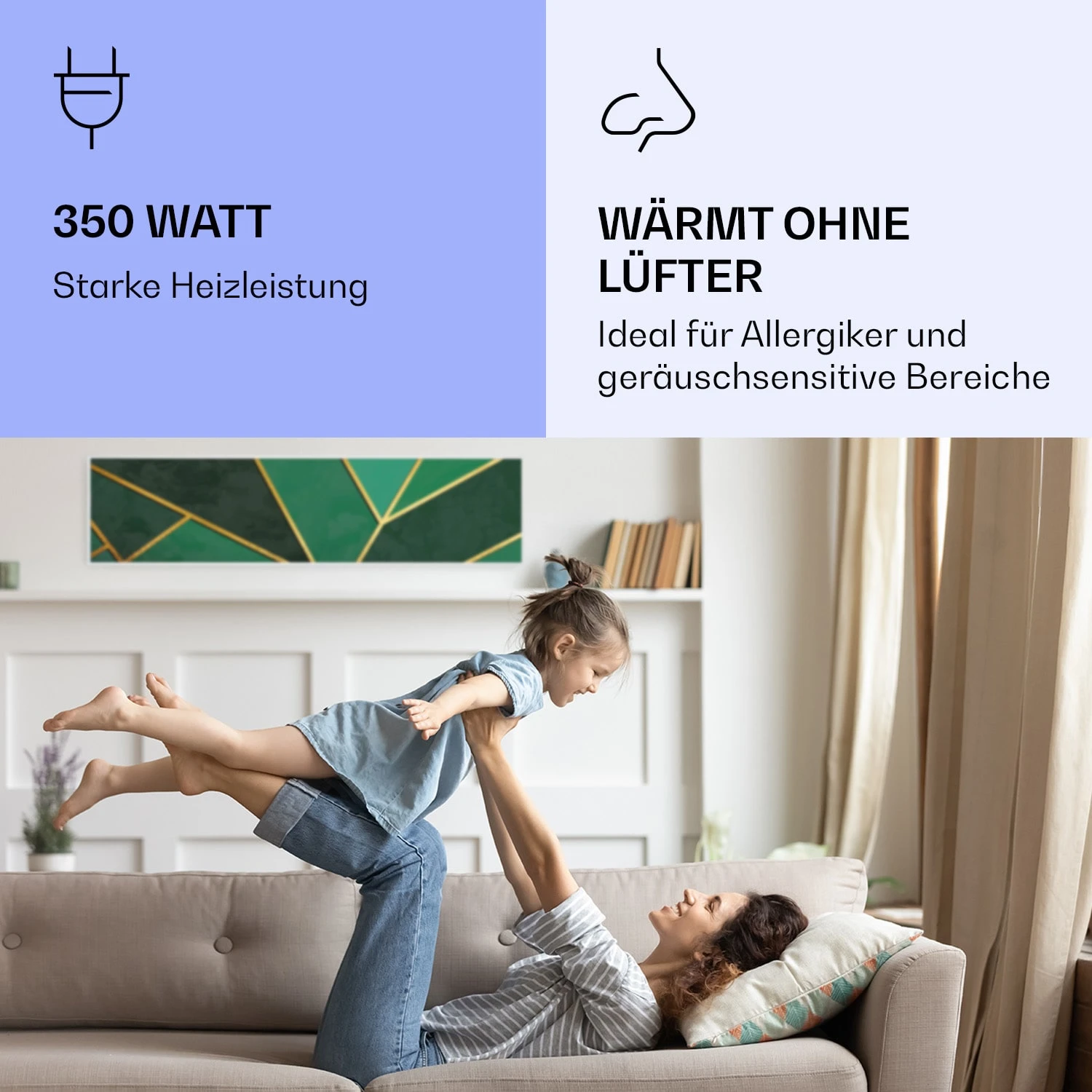 Wonderwall Air Art Smart Infrarotheizung Grüne Linie 120x30cm 350W Wonderwall Air Art Smart Infrarotheizung Grüne Linie 120x30cm 350W -Klarstein Verkaufs 10037846 de 0005 logo