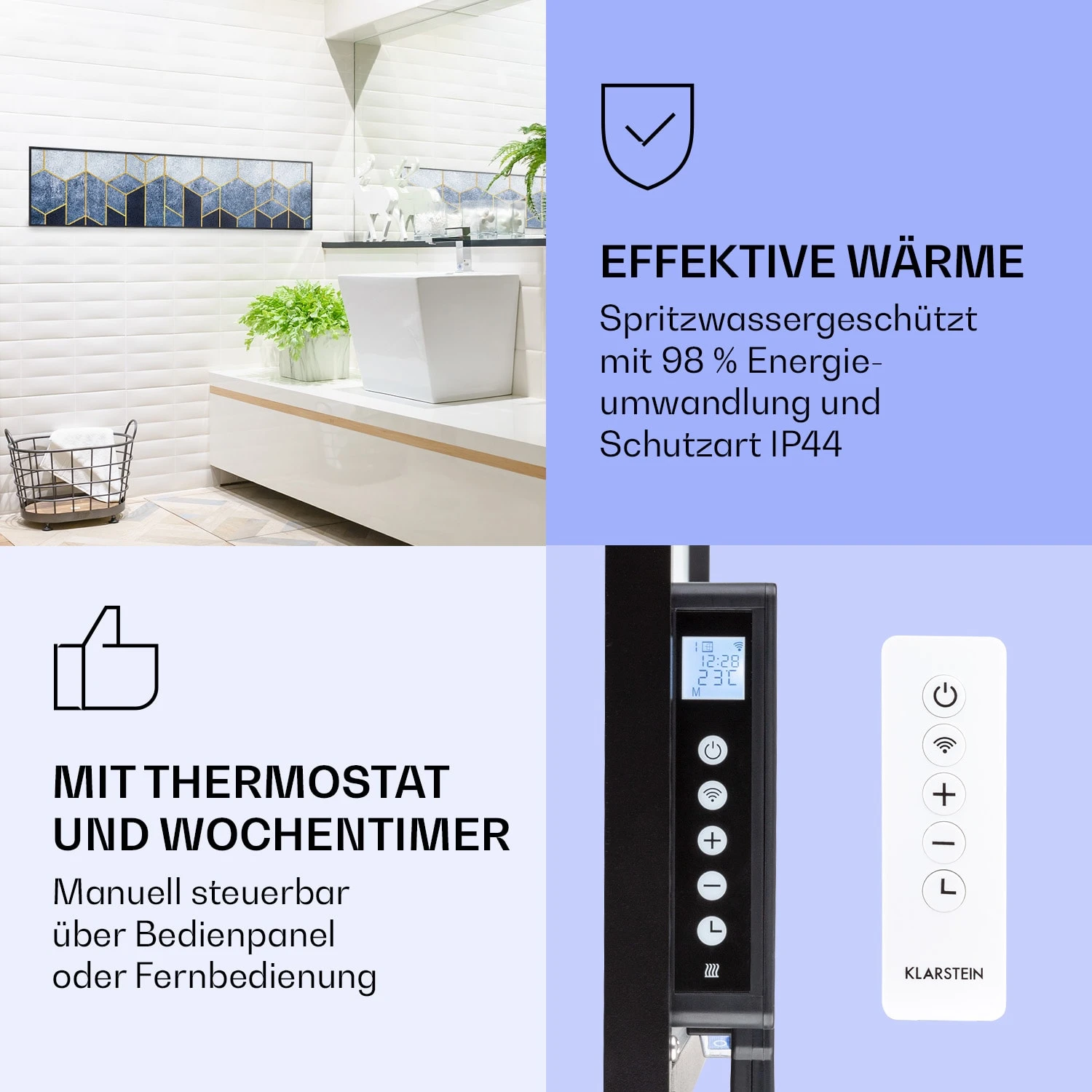 Wonderwall Air Art Smart Infrarotheizung Blaue Linie 120x30cm 350W Wonderwall Air Art Smart Infrarotheizung Blaue Linie 120x30cm 350W -Klarstein Verkaufs 10037847 de 0004 logo