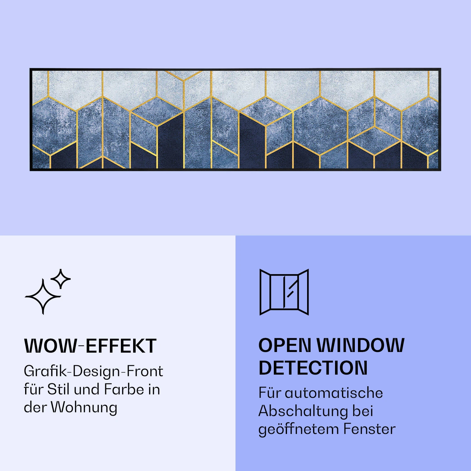 Wonderwall Air Art Smart Infrarotheizung Blaue Linie 120x30cm 350W Wonderwall Air Art Smart Infrarotheizung Blaue Linie 120x30cm 350W -Klarstein Verkaufs 10037847 de 0006 logo