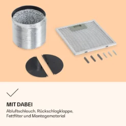 Barella Dunstabzugshaube 35,5 X 93,5 X 43 Cm Umluft 557 M³/h LED Aktivkohlefilter 4 Barella Dunstabzugshaube 35,5 X 93,5 X 43 Cm Umluft 557 M³/h LED Aktivkohlefilter -Klarstein Verkaufs 10037864 de 0005 logo