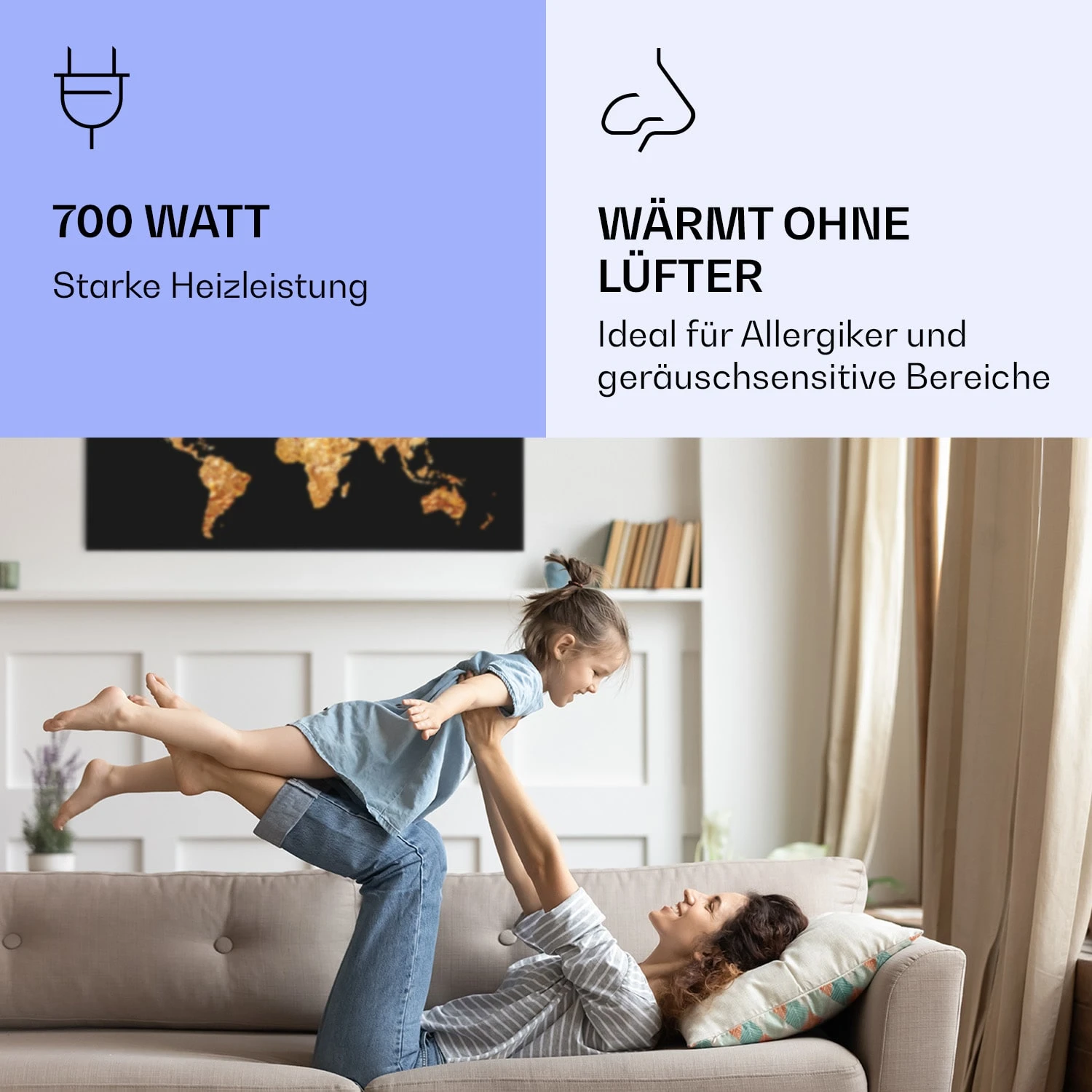 Wonderwall Air Art Smart Infrarotheizung Goldene Karte 120x60cm 700W Wonderwall Air Art Smart Infrarotheizung Goldene Karte 120x60cm 700W -Klarstein Verkaufs 10037873 de 0005 logo