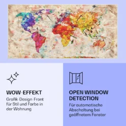 Wonderwall Air Art Smart Infrarotheizung Farbige Karte 120x60cm 700W 5 Wonderwall Air Art Smart Infrarotheizung Farbige Karte 120x60cm 700W -Klarstein Verkaufs 10037882 de 0006 logo