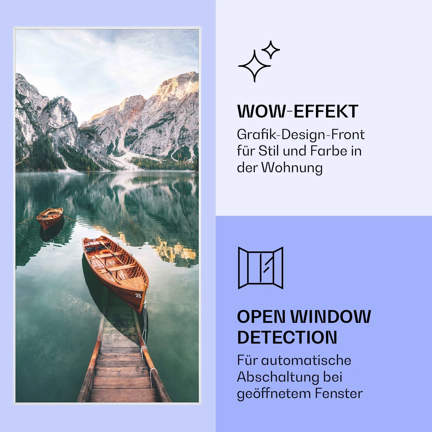 Wonderwall Air Art Smart Infrarotheizung See Vertikal 60x120cm 700W Wonderwall Air Art Smart Infrarotheizung See Vertikal 60x120cm 700W -Klarstein Verkaufs 10037894 de 0006 logo