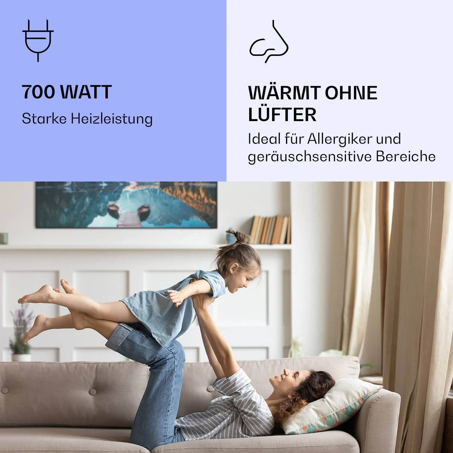 Wonderwall Air Art Smart Infrarotheizung See Horizontal 120x60cm 700W Wonderwall Air Art Smart Infrarotheizung See Horizontal 120x60cm 700W -Klarstein Verkaufs 10037895 de 0005 logo