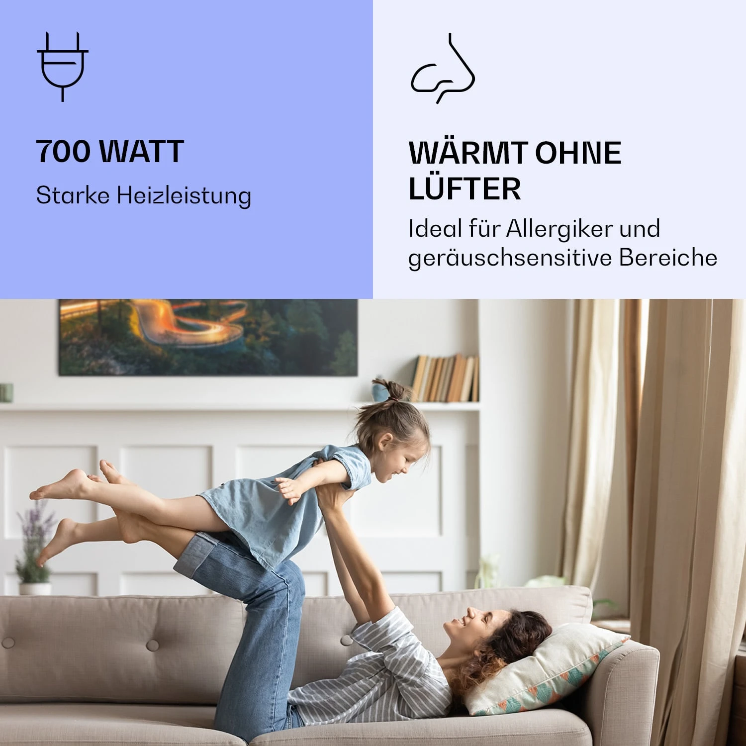 Wonderwall Air Art Smart Infrarotheizung Bergstraße 120x60cm 700W Wonderwall Air Art Smart Infrarotheizung Bergstraße 120x60cm 700W -Klarstein Verkaufs 10037901 de 0005 logo