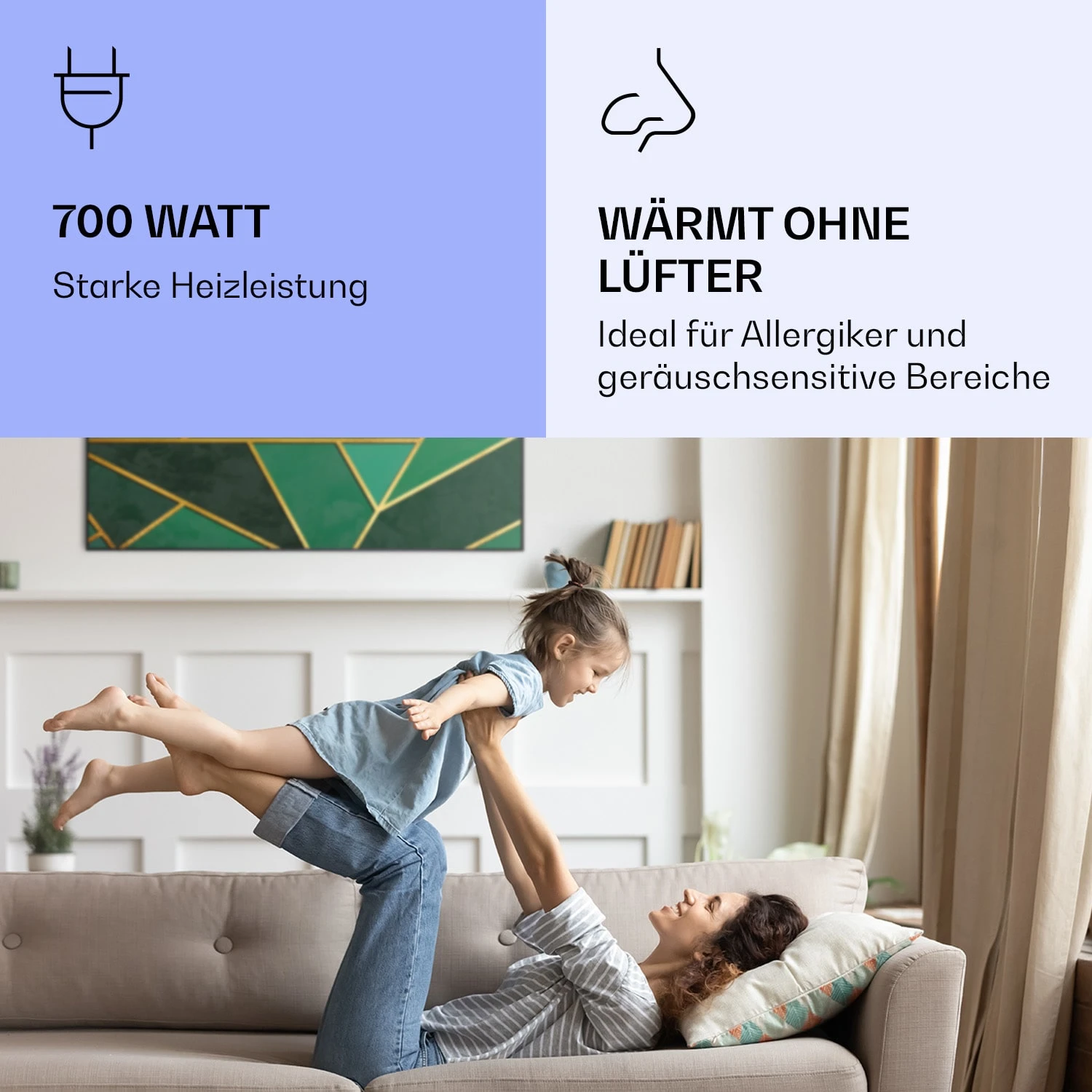 Wonderwall Air Art Smart Infrarotheizung Grüne Linie 120x60cm 700W Wonderwall Air Art Smart Infrarotheizung Grüne Linie 120x60cm 700W -Klarstein Verkaufs 10037907 de 0005 logo