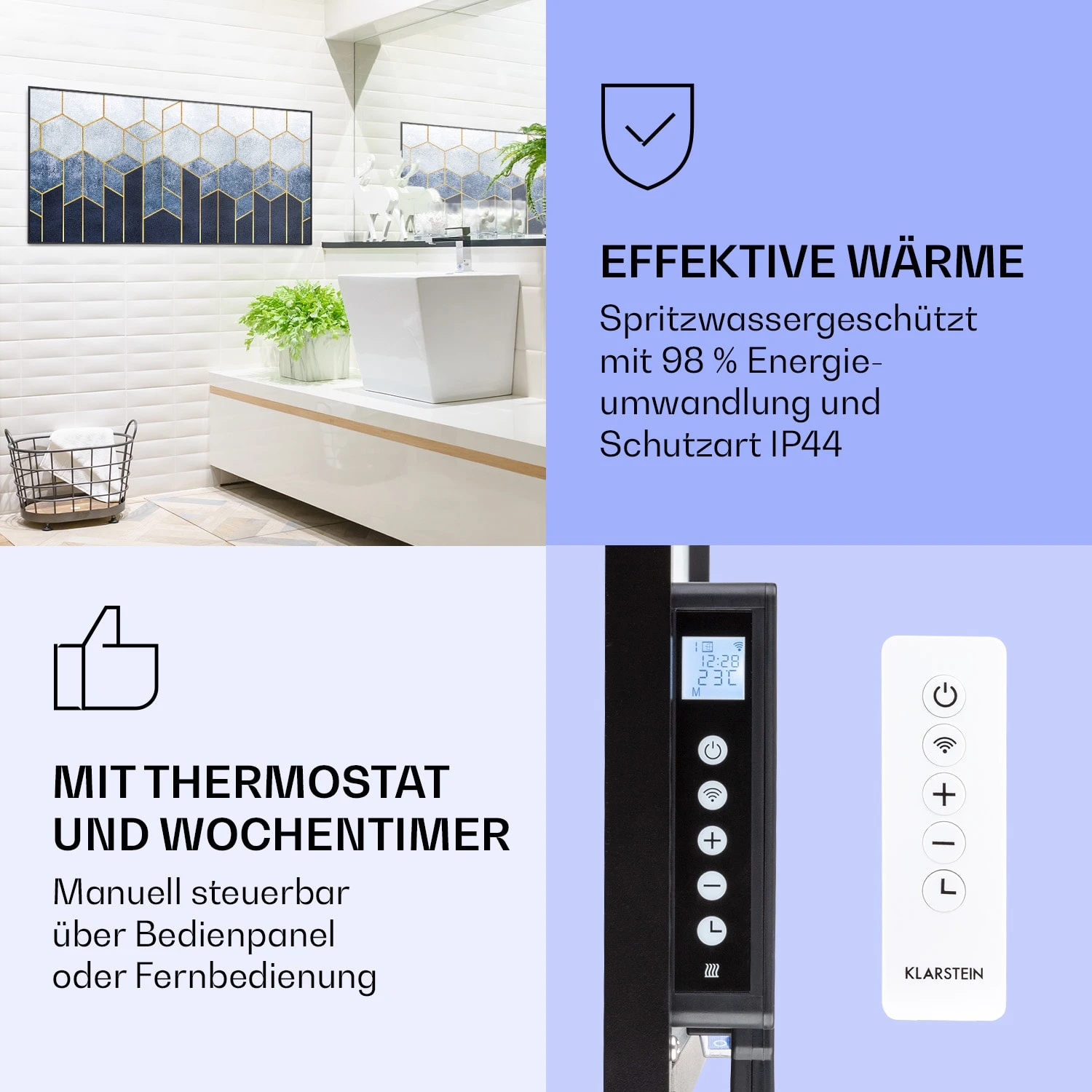 Wonderwall Air Art Smart Infrarotheizung Blaue Linie 120x60cm 700W Wonderwall Air Art Smart Infrarotheizung Blaue Linie 120x60cm 700W -Klarstein Verkaufs 10037909 de 0004 logo