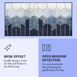 Wonderwall Air Art Smart Infrarotheizung Blaue Linie 120x60cm 700W 5 Wonderwall Air Art Smart Infrarotheizung Blaue Linie 120x60cm 700W -Klarstein Verkaufs 10037909 de 0006 logo