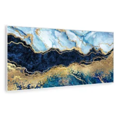 Wonderwall Air Art Smart Infrarotheizung Blauer Marmor 120x60cm 700W