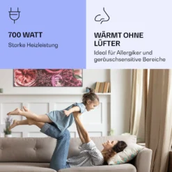 Wonderwall Air Art Smart Infrarotheizung Blume 120x60cm 700W -Klarstein Verkaufs 10037913 de 0005 logo