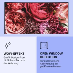 Wonderwall Air Art Smart Infrarotheizung Blume 120x60cm 700W -Klarstein Verkaufs 10037913 de 0006 logo