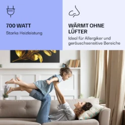 Wonderwall Air Art Smart Infrarotheizung Goldenes Blatt 120x60cm 700W -Klarstein Verkaufs 10037920 de 0005 logo