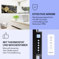 Wonderwall Air Art Smart Infrarotheizung Schwarzes Blatt 120x60cm 700W 3 Wonderwall Air Art Smart Infrarotheizung Schwarzes Blatt 120x60cm 700W -Klarstein Verkaufs 10037921 de 0004 logo