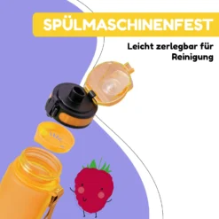 Schmatzfatz Trinkflasche Sportflasche 500 Ml 24 Cm Tritan -Klarstein Verkaufs 10037953 de 0004 usp