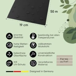 Sichtschutzstreifen Gartenzaun PVC 450 G/m² 50x19cm Clips 2 Sichtschutzstreifen Gartenzaun PVC 450 G/m² 50x19cm Clips -Klarstein Verkaufs 10037983 de 0003 usp