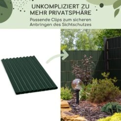 Sichtschutzstreifen-Clips Zubehör PVC 10er-Pack -Klarstein Verkaufs 10037988 de 0002 usp