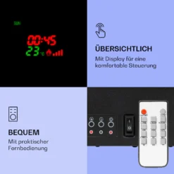 Klarstein Lamington Elektrokamin 2000 W LED-Flammen Heizlüfter Timer Ambientelicht 4 Klarstein Lamington Elektrokamin 2000 W LED-Flammen Heizlüfter Timer Ambientelicht -Klarstein Verkaufs 10038005 de 0005 logo