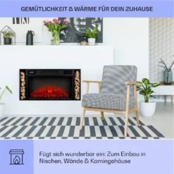 Villarrica Elektrokamin 1900 W LED-Technik Wandeinbau Fernbedienung -Klarstein Verkaufs 10038007 de 0004 usp