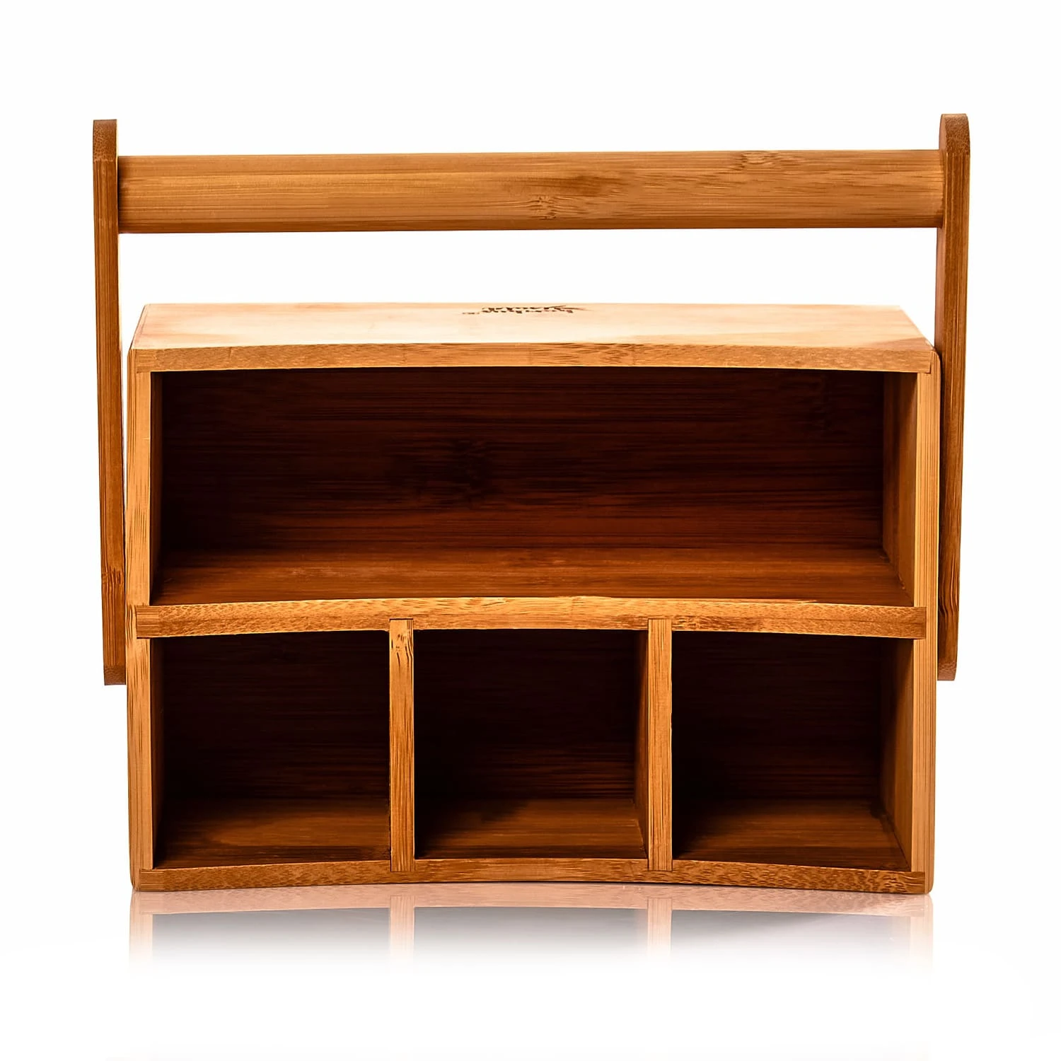 Schreibtischorganizer Tragegriff 4 Fächer 22,5x12x17cm Bambus Schreibtischorganizer Tragegriff 4 Fächer 22,5x12x17cm Bambus -Klarstein Verkaufs 10038011 yy 0003 logo