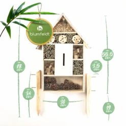 Insektenhaus Metalldach Inkl. Füße Ganzjährig Bewohnbar Pinienholz -Klarstein Verkaufs 10038015 yy 0006 logo