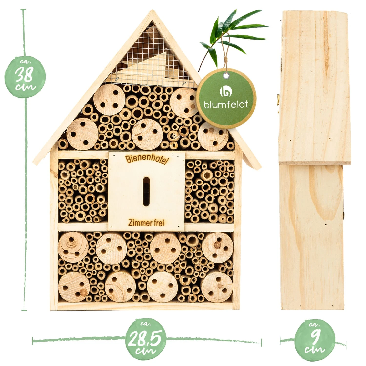 Insektenhotel mit Spitzdach Aufhängung ganzjährig bewohnbar Holz Insektenhotel Mit Spitzdach Aufhängung Ganzjährig Bewohnbar Holz -Klarstein Verkaufs 10038022 yy 0007 logo