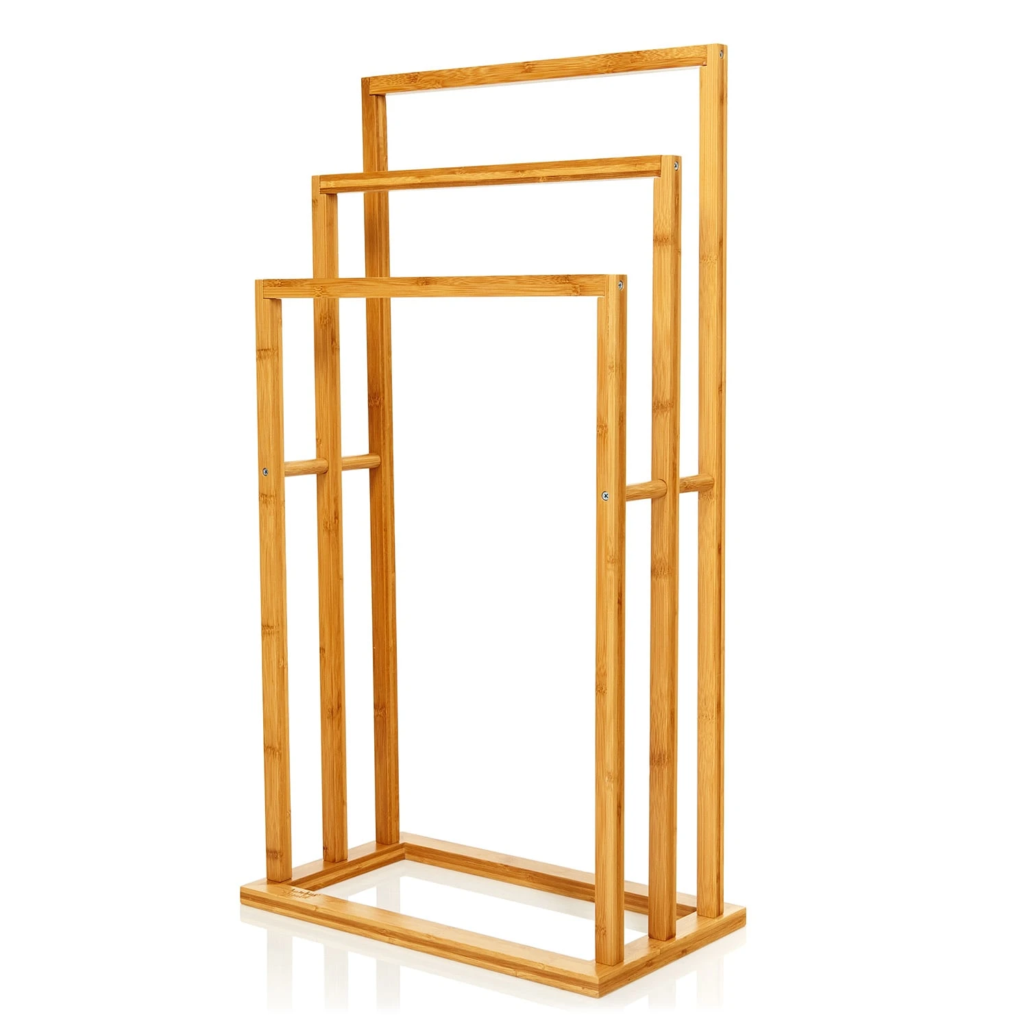 Handtuchhalter 3-fache Handtuchstange 42x80x24 cm Treppenoptik Bambus Handtuchhalter 3-fache Handtuchstange 42x80x24 Cm Treppenoptik Bambus -Klarstein Verkaufs 10038030 yy 0001 titel