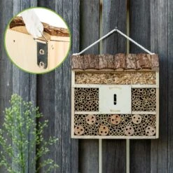Insektenhotel Mit Flachdach Aufhängung Ganzjährig Bewohnbar Holz -Klarstein Verkaufs 10038031 yy 0003 logo