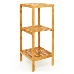 Regal Mehrzweckregal 3 Etagen 34x80x33cm (BxHxT) Kombinierbar Bambus -Klarstein Verkaufs 10038052 yy 0004 logo