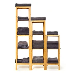 Regal Mehrzweckregal 3 Etagen 34x80x33cm (BxHxT) Kombinierbar Bambus -Klarstein Verkaufs 10038052 yy 0006 logo