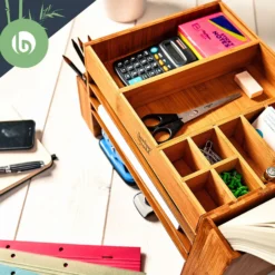 Schreibtischorganizer Mit Vielen Fächern 40 X 20 X 23 Cm 100 % Bambus -Klarstein Verkaufs 10038062 yy 0004 logo