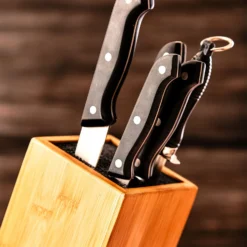 Messerblock, Schief PET-Borsteneinsatz Für 5-10 Messer, Bambus -Klarstein Verkaufs 10038080 yy 0006 logo