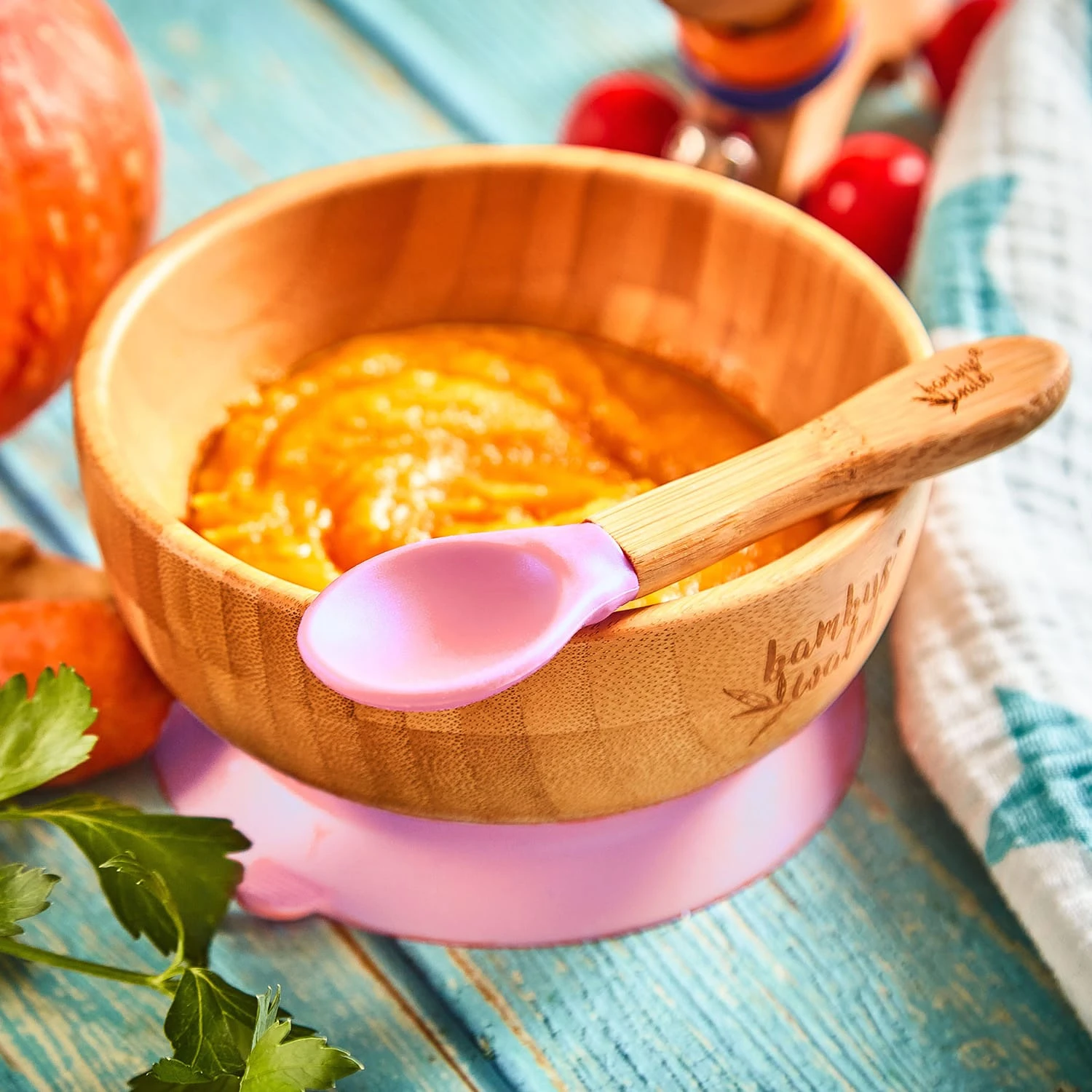 Kindergeschirr mit Bambusschale und Löffel 400 ml inkl. Saugnapf Ø: 13,7 cm Kindergeschirr Mit Bambusschale Und Löffel 400 Ml Inkl. Saugnapf Ø: 13,7 Cm -Klarstein Verkaufs 10038085 yy 0002 logo