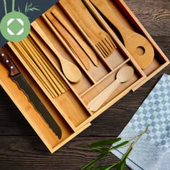 Besteckkasten 5-7 Fächer Max. 40 X 5 X 35,5 Cm Bambus 2 Besteckkasten 5-7 Fächer Max. 40 X 5 X 35,5 Cm Bambus -Klarstein Verkaufs 10038140 yy 0003 logo