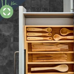 Besteckkasten 5-7 Fächer Max. 40 X 5 X 35,5 Cm Bambus 3 Besteckkasten 5-7 Fächer Max. 40 X 5 X 35,5 Cm Bambus -Klarstein Verkaufs 10038140 yy 0004 logo