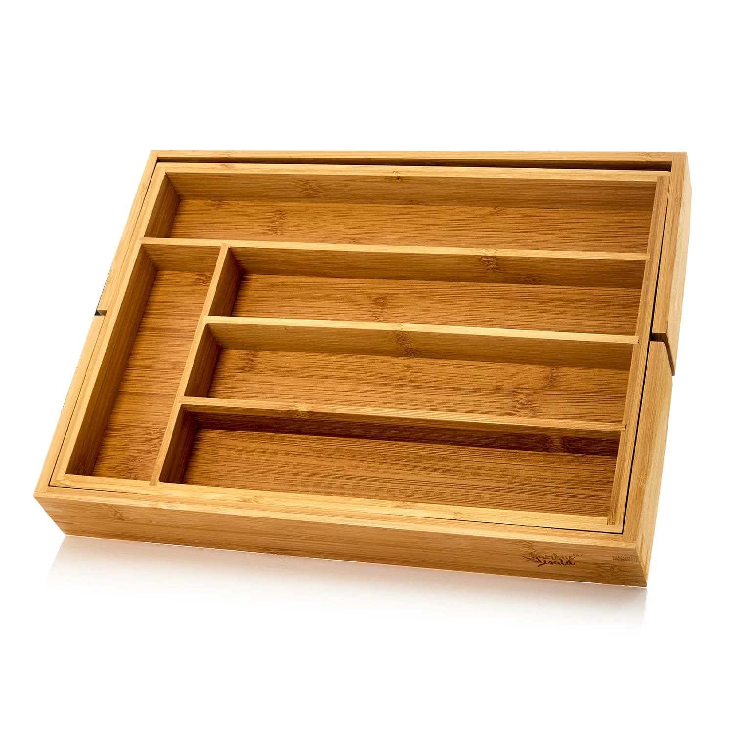 Besteckkasten 5-7 Fächer max. 40 x 5 x 35,5 cm Bambus Besteckkasten 5-7 Fächer Max. 40 X 5 X 35,5 Cm Bambus -Klarstein Verkaufs 10038140 yy 0008 logo