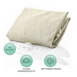 Rechteckiges Sonnensegel 2x3 M Mit Befestigungsringen Polyester Luftdurchlässig 4 Rechteckiges Sonnensegel 2x3 M Mit Befestigungsringen Polyester Luftdurchlässig -Klarstein Verkaufs 10038157 de 0005 logo