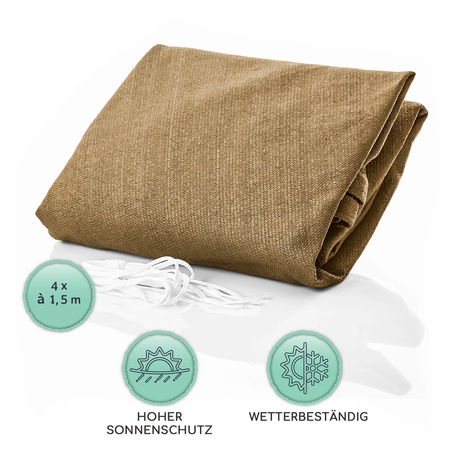 rechteckiges Sonnensegel 5x7 m Polyester luftdurchlässig Rechteckiges Sonnensegel 5x7 M Polyester Luftdurchlässig -Klarstein Verkaufs 10038178 de 0005 logo