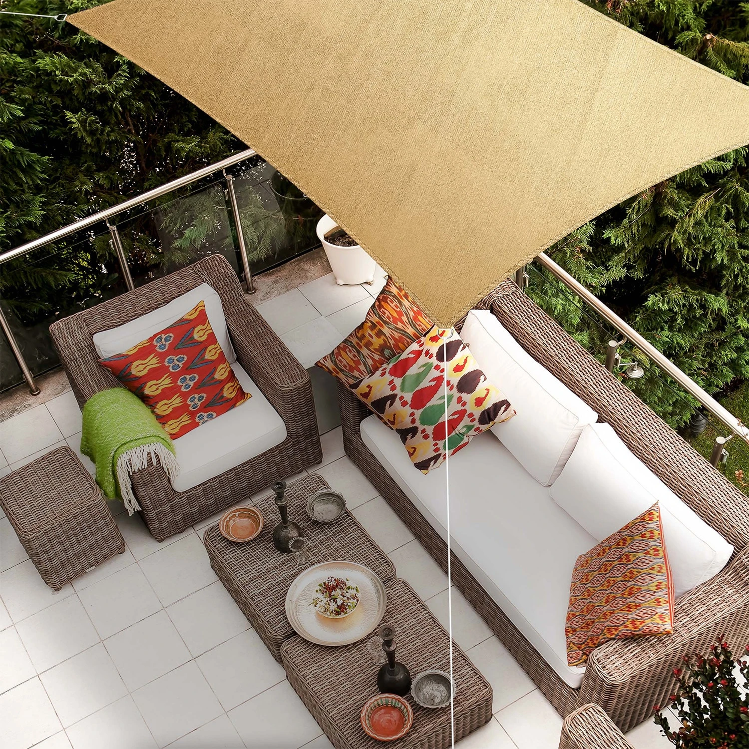 rechteckiges Sonnensegel 5x7 m Polyester luftdurchlässig Rechteckiges Sonnensegel 5x7 M Polyester Luftdurchlässig -Klarstein Verkaufs 10038178 yy 0002 logo