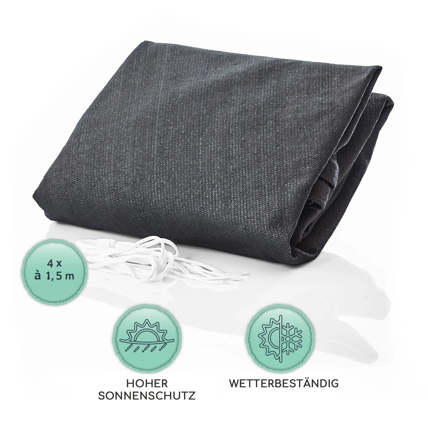 rechteckiges Sonnensegel 2 x 3 m Polyester luftdurchlässig Rechteckiges Sonnensegel 2 X 3 M Polyester Luftdurchlässig -Klarstein Verkaufs 10038192 de 0005 logo