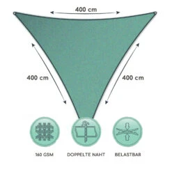 Dreieckiges Sonnensegel 4x4x4 M Polyester Luftdurchlässig -Klarstein Verkaufs 10038196 de 0006 logo