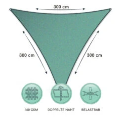 Dreieckiges Sonnensegel 3x3x3 M Polyester Luftdurchlässig -Klarstein Verkaufs 10038200 de 0006 logo