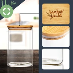 Eckiges Glas Mit Bambusdeckel Luftdicht Mit Silikonring 10x20,5x10 Cm 3x 1500 Ml 1 Eckiges Glas Mit Bambusdeckel Luftdicht Mit Silikonring 10x20,5x10 Cm 3x 1500 Ml -Klarstein Verkaufs 10038256 yy 0002 logo