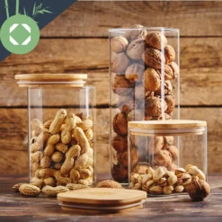 Eckiges Glas Mit Bambusdeckel Luftdicht Mit Silikonring 10x20,5x10 Cm 3x 1500 Ml 3 Eckiges Glas Mit Bambusdeckel Luftdicht Mit Silikonring 10x20,5x10 Cm 3x 1500 Ml -Klarstein Verkaufs 10038256 yy 0004 logo