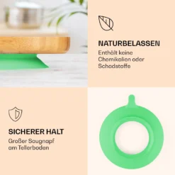 Kindergeschirr Bambusteller & Löffel 250 Ml Inkl. Saugnapf 18 X 18 Cm -Klarstein Verkaufs 10038285 de 0003 logo