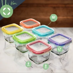 Mini Frischhaltedosen 6er-Set Je 160ml Spülmaschinenfest Auslaufsicher -Klarstein Verkaufs 10038297 yy 0008 logo