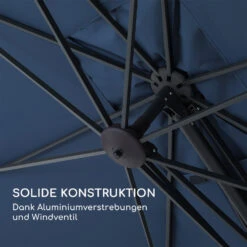 Saint-Tropez Ampelschirm 3-Achsen-Rotation 360° Drehbar 3 X 3,55 M UV-Schutz 50+ -Klarstein Verkaufs 10038319 de 0003 logo