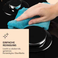 Victoria Domino Gaskochfeld 2-flammig Sabaf-Brenner Glaskeramik Retro-Look -Klarstein Verkaufs 10038374 de 0007 logo