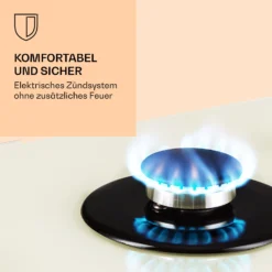 Victoria Domino Gaskochfeld 2-flammig Sabaf-Brenner Glaskeramik Retro-Look 3 Victoria Domino Gaskochfeld 2-flammig Sabaf-Brenner Glaskeramik Retro-Look -Klarstein Verkaufs 10038375 de 0004 logo